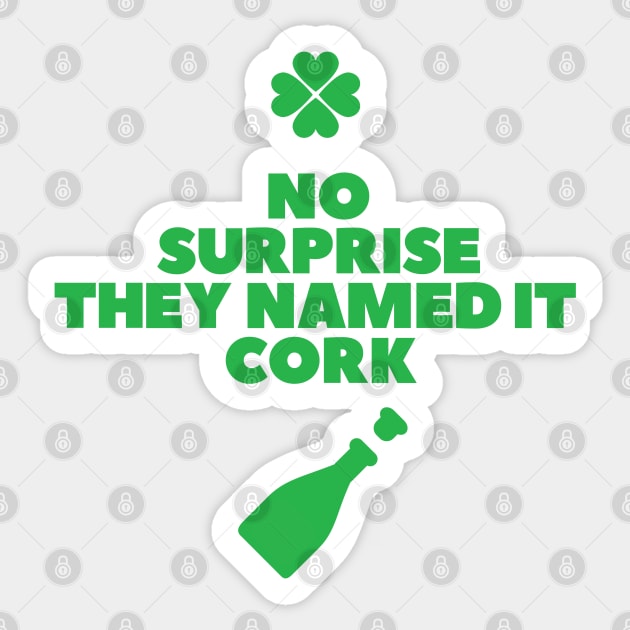 Cork, Ireland St Patricks Day Sticker by retropetrol